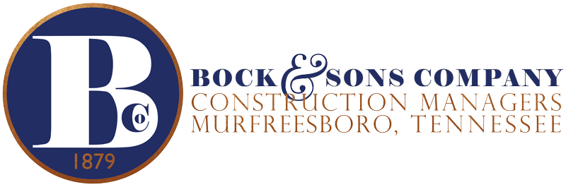 Bock and Sons Company, construction managers, Murfreesboro, Tennessee, established 1879